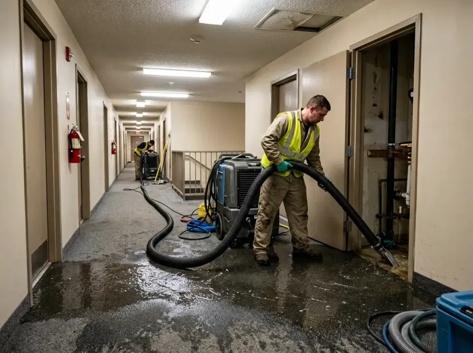 multi-unit-apartment-hallway-f-005 — frequently asked questions, Emergency Burst Pipe Water Extraction & Removal in Safety H…